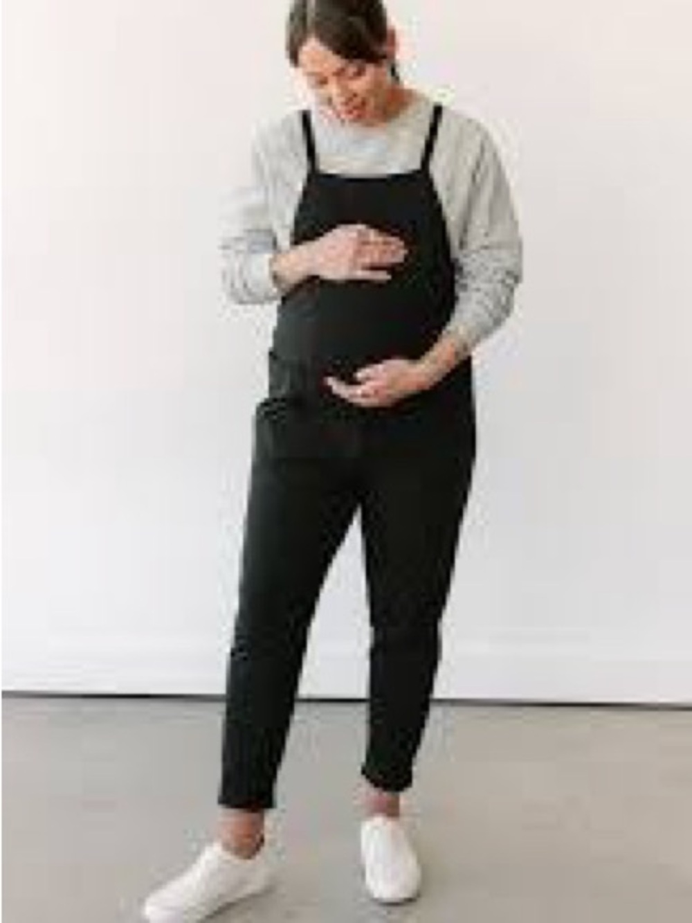 Storq Black Anytime Overalls Jumpsuit Sz 1, XS
